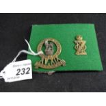 MILITARY CAP BADGES INCL 13TH/18TH HUSSARS (SLIDER) AND 15TH/19TH HUSSARS (SLIDER) (2)