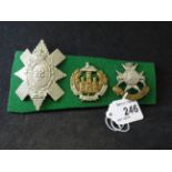 MILITARY CAP BADGES INCL 1ST BLACK WATCH QVC (LUGS),