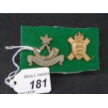 MILITARY CAP BADGES INCL ROYAL GUERNSEY LIGHT INFANTRY (SLIDER) AND ROYAL JERSEY LIGHT INFANTRY