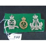 MILITARY CAP BADGES INCL MUSICIAN CAP BADGE (LUGS),