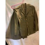 WW2 ERA ATS OFFICERS JACKET WITH 1953 DATED MATCHING SKIRT