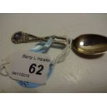 SILVER RANGOON BATTALION AFI SHOOTING SPOON, HALLMARKED 1933,