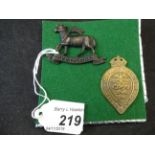 MILITARY CAP BADGES INCL 2ND VOLUNTEER BATTALION THE QUEENS REGIMENT (LUGS) AND CARNARVONSHIRE