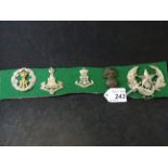 MILITARY CAP BADGES INCL YORKSHIRE REGIMENT (LUGS), YORKSHIRE REGIMENT (SLIDER),