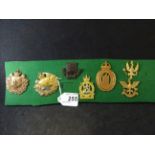 MILITARY CAP BADGES INCL LINCOLNSHIRE YEOMANRY (SLIDER BENT), LINCOLNSHIRE YEOMANRY (SLIDER),