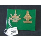 MILITARY CAP BADGES INCL ANSON BATTALION ROYAL NAVAL DIVISION (LUGS) AND NELSON BATTALION ROYAL