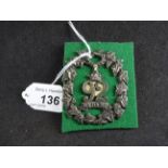 MILITARY CAP BADGE- 92ND FOOT REGIMENT GORDON HIGHLANDERS QVC POTENTIALLY SILVER,