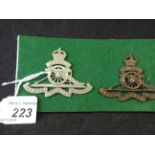 MILITARY CAP BADGES INCL FIRST HANTS ROYAL GARRISON ARTILLERY VOLUNTEERS (LUGS) AND WEST RIDING