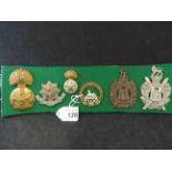 MILITARY CAP BADGES INCL ROYAL SCOTS FUSILIERS (LUGS), CHESHIRE REGIMENT (LUGS),