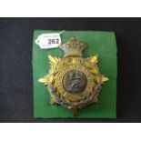 MILITARY HELMET PLATE- THE NORFOLK REGIMENT QVC (LUGS) (1)