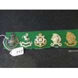 MILITARY CAP BADGES INCL 19TH BATTALION ST.