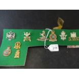 MILITARY CAP BADGES INCL 4TH QUEENS OWN HUSSARS (SLIDER), 5TH INNISKILLING DRAGOON GUARDS (SLIDER),