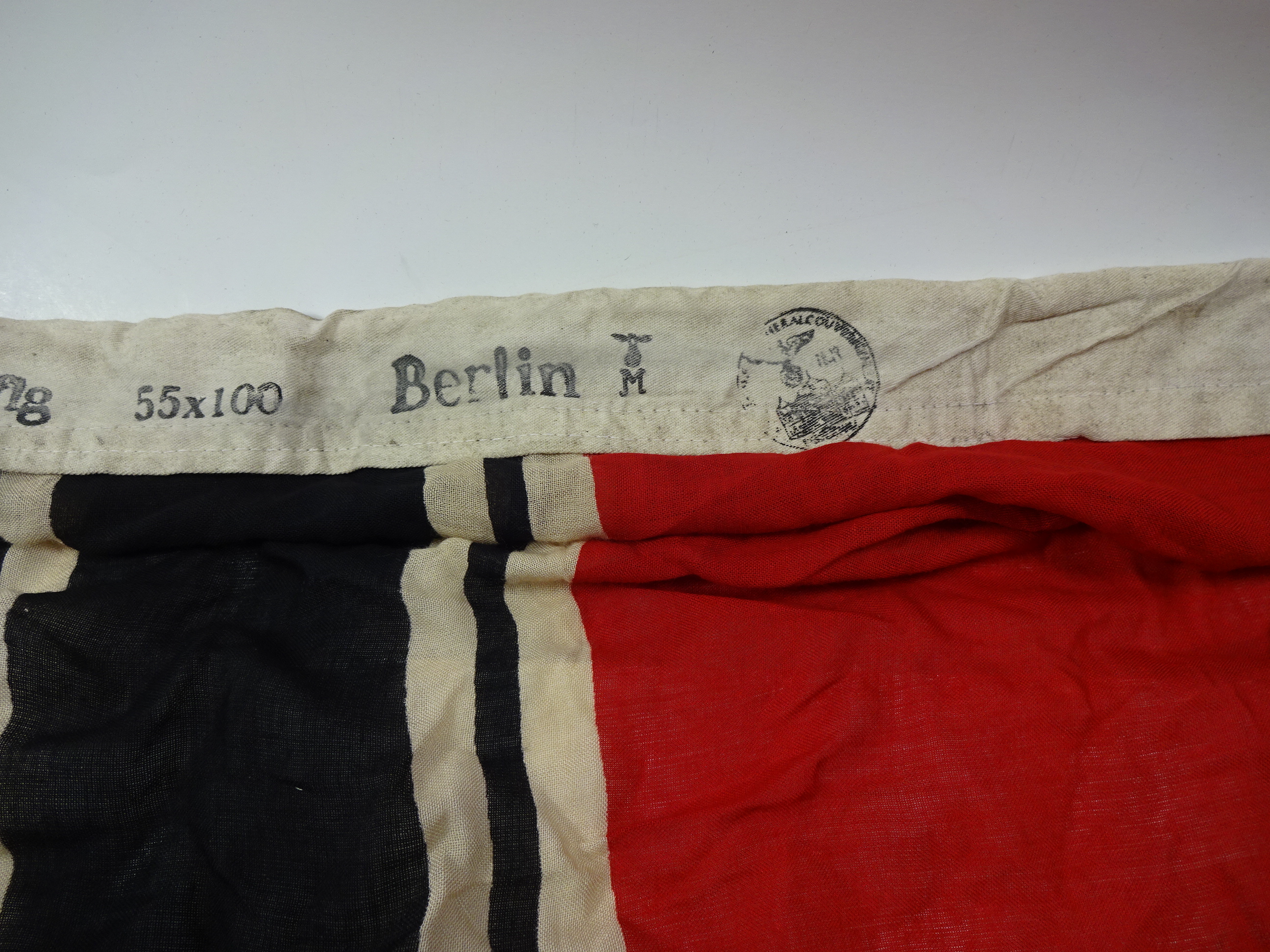 WW2 GERMAN REICHSKRIEGS FLAG STAMPED 1939 - Image 3 of 6