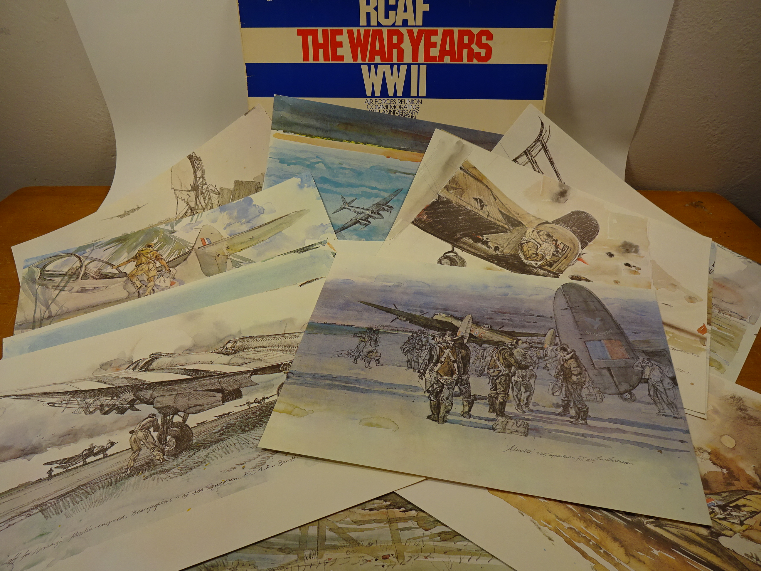 RCAF THE WAR YEARS WW2 PORTFOLIO COMMEMORATING 40TH ANNIVERSARY OF BATTLE OF BRITAIN,