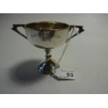 SILVER SHOOTIN CUP ENGRAVED CHIN TSONG CUP 1928 WON BY SGT.