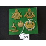 MILITARY CAP BADGES INCL ARMY CYCLIST CORPS (LUGS), ARMY CYCLIST CORPS (SLIDER),