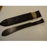 WW2 LEGITIMUS COLLINS AND COMPANY MACHETE DATED 1944 WITH SCABBARD