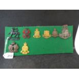 MILITARY CAP BADGES INCL CRANLEIGH C.C.F (LUGS), C.L.