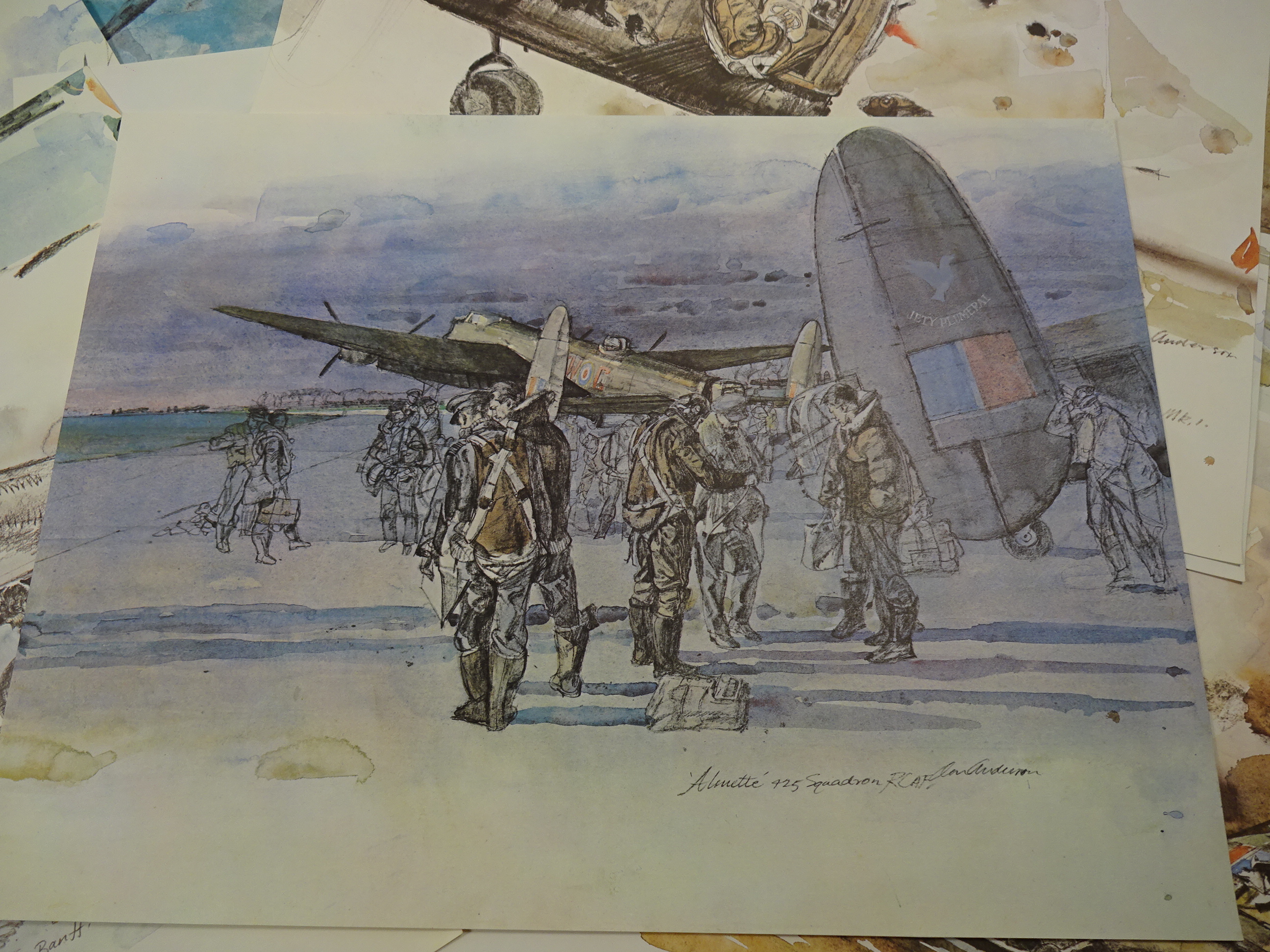 RCAF THE WAR YEARS WW2 PORTFOLIO COMMEMORATING 40TH ANNIVERSARY OF BATTLE OF BRITAIN, - Image 3 of 8