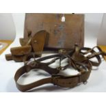 MILITARY SAM BROWNE BELT WITH PISTOL HOLSTER,