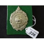 MILITARY CAP BADGE- 1ST DUMBARTONSHIRE VOLUNTEER RIFLE CORPS (LUGS) (1)