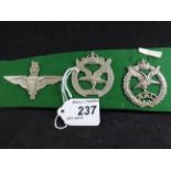 MILITARY CAP BADGES INCL GLIDER PILOT REGIMENT (SLIDER),