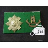 MILITARY CAP BADGES INCL 5TH VOLUNTEER BATTALION THE ROYAL SCOTS (LUGS) AND THE 1ST BATTALION