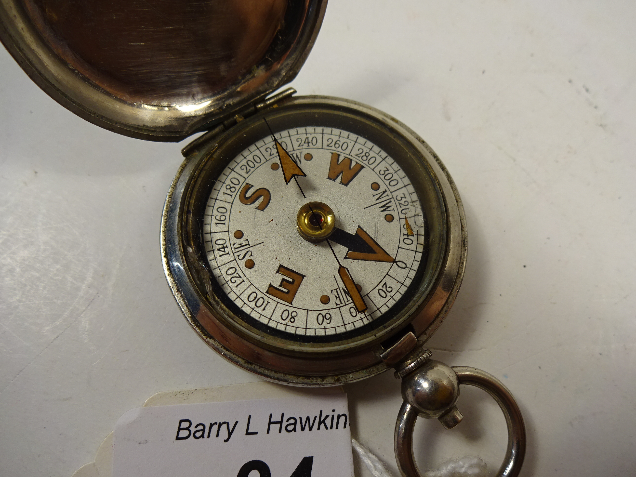 WW1 OFFICERS COMPASS DATED 1918, MARKED TERRASSE.W. - Image 3 of 5