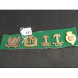 MILITARY CAP BADGES INCL AYRSHIRE YEOMANRY EARL OF CARRICKS OWN (LUGS),
