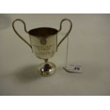 SILVER PLATE SHOOTING TROPHY ENGRAVED RANGOON BATTALION AFI,