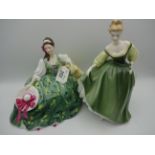 2 ROYAL DOULTON LADIES BOXED ELYSE AND FAIR LADY