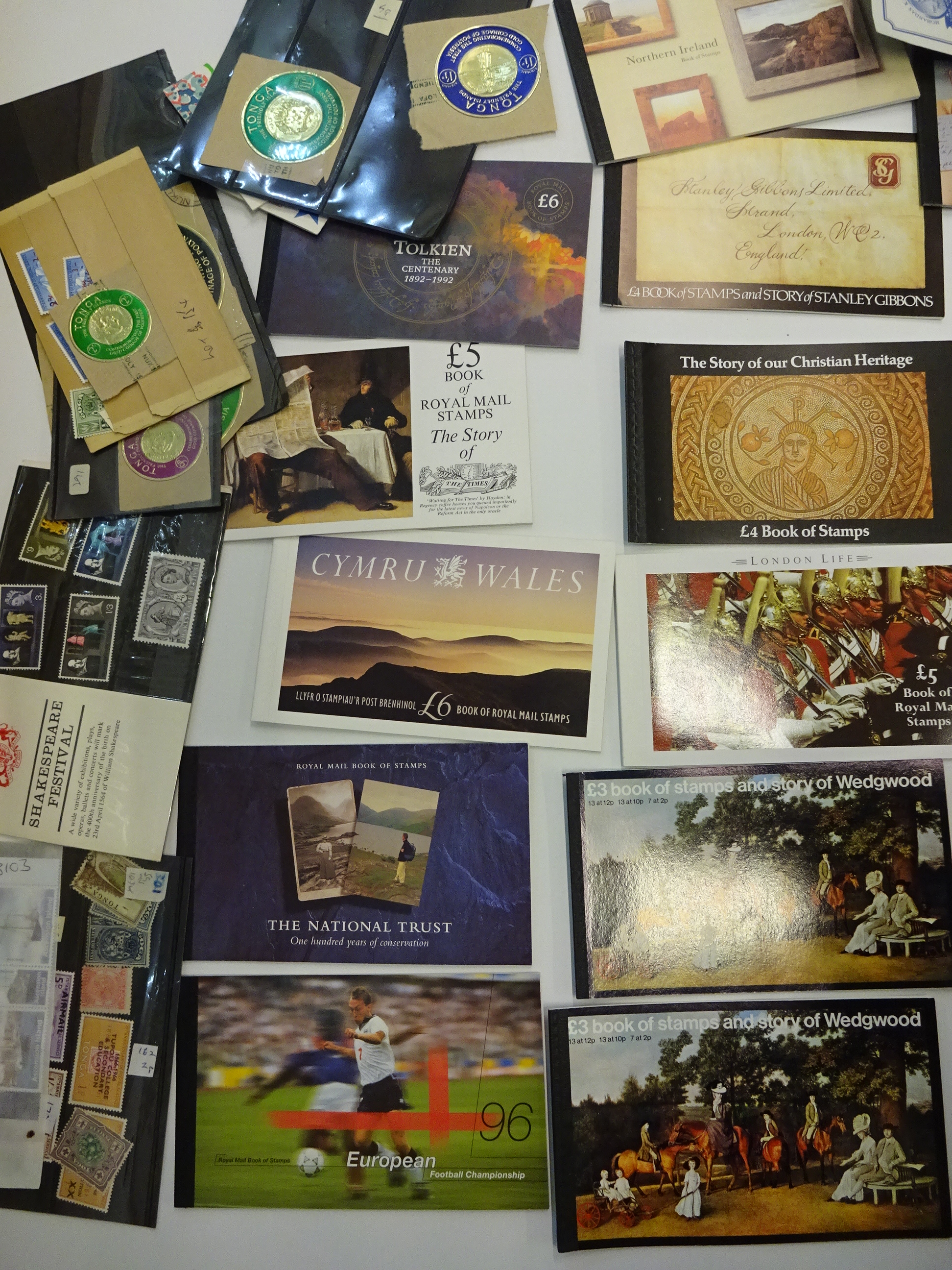 COLLECTION OF STAMPS COINS 1ST DAY COVERS INCLUDING MILITARY ROYALTY FIFA ETC. SOME UNCIRCULATED. - Image 3 of 6