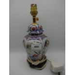 ORIENTAL THEMED LAMP BASE 28CM TALL