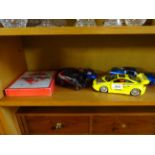 4 MODEL CARS AND TRAVEL MONOPOLY SET