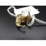 9CT GOLD VIKING SHIP CHARM 4g