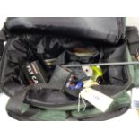 FISHING EQUIPMENT BAG WITH REELS,