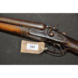 12 BORE G PECK OF ELY SIDE BY SIDE HAMMER SHOTGUN 30.