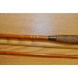 VINTAGE CANE AND FIBREGLASS ROD