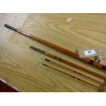 SHARPES OF ABERDENTON SPLIT CANE SALMON ROD 12'