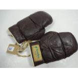 PAIR OF VINTAGE LEATHER BOXING GLOVES