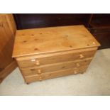 PINE 3 DRAW CHEST 39 inches wide