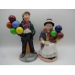 ROYAL DOULTON BALLOON BOY HN 2934 AND BALLOON GIRL HN 2818