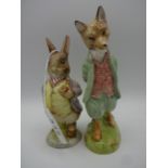 BESWICK BEATRIX POTTER BOXED WHISKERED GENTLEMAN AND BENJAMIN BUNNY