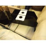 2 GLASS TV STANDS