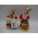 ROYAL DOULTON BUNNYKINS 'CHRISTMAS SURPRISE' AND 'SANTA'