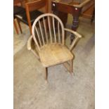 RETRO ERCOL STYLE CHILDS ROCKING CHAIR