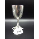 SILVER SHOOTING TROPHY ENGRAVED DYER CUP 1913-14 SERGT.