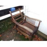 VINTAGE LOUNGER / STEAMER CHAIR A/F