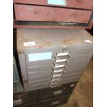 7 DRAW FILING CABINET 12 X 13 1/2 X 18 inches deep