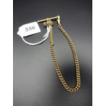 WATCH CHAIN WITH GOLD ENDS